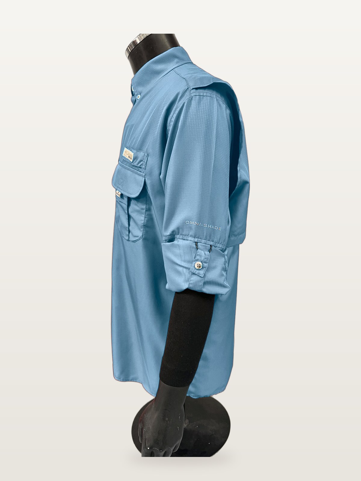 Camisa Táctica Convertible Celeste vista 2