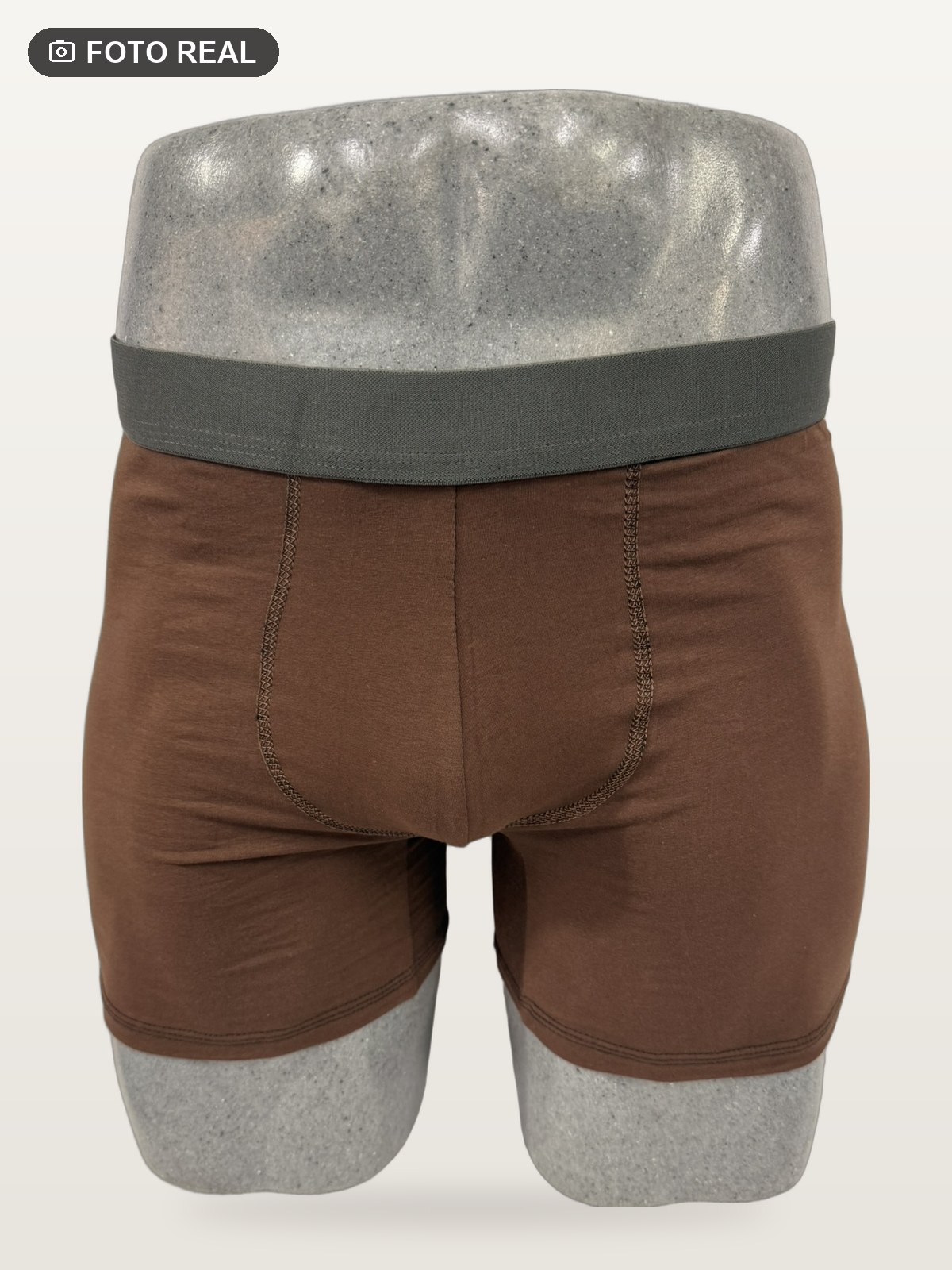 Boxer Brief Talla Grande color Cafe, foto real