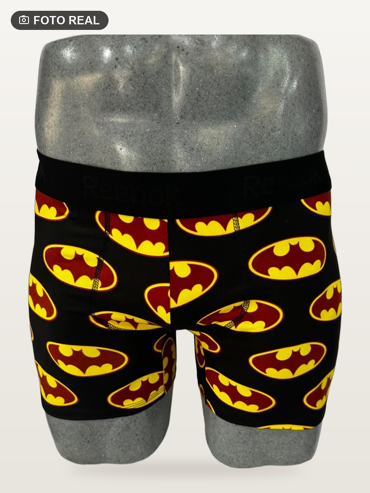 Boxer Brief Talla Grande color Batman Fondo Negro, foto real
