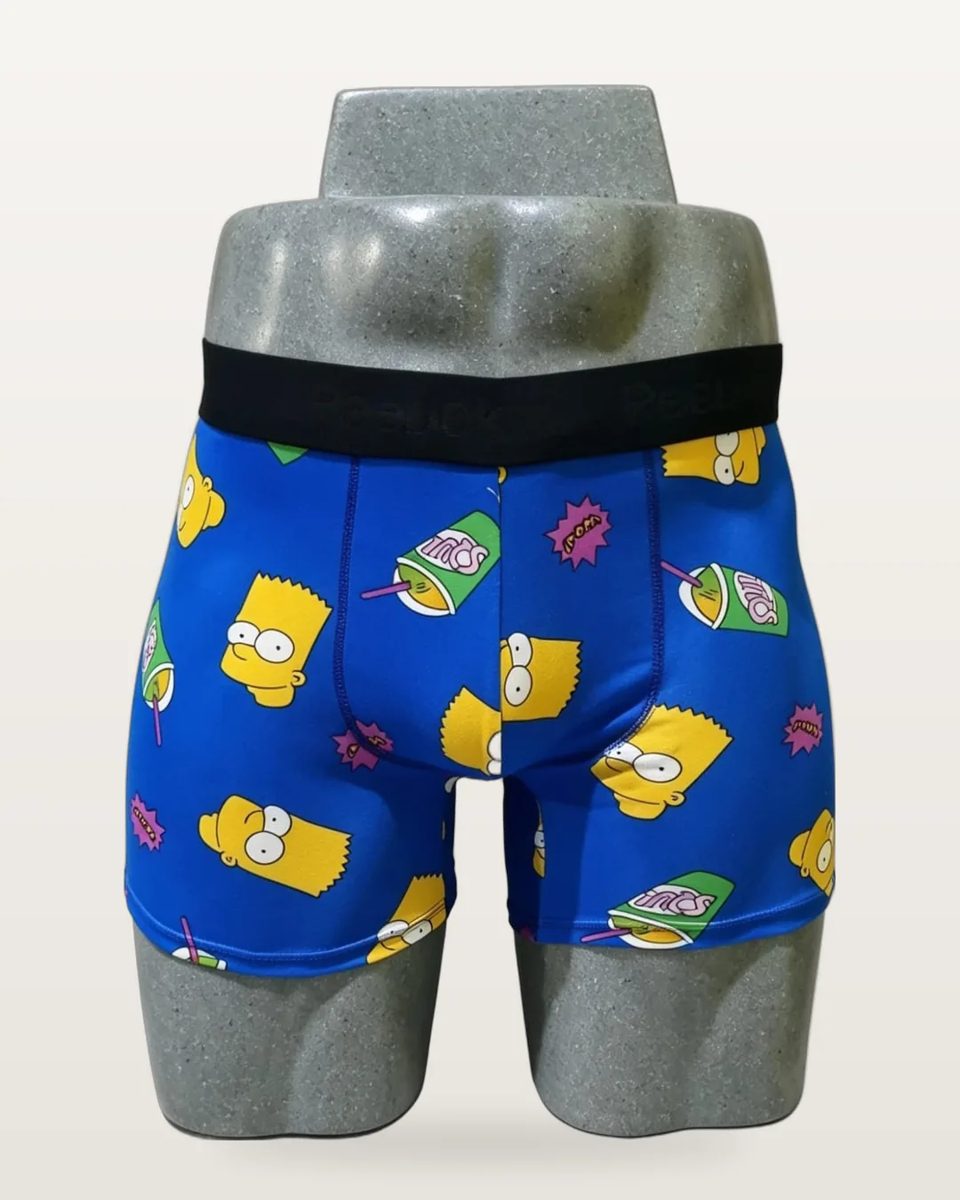 Boxer Brief Barately color Bart Fondo Azul Rey, foto real