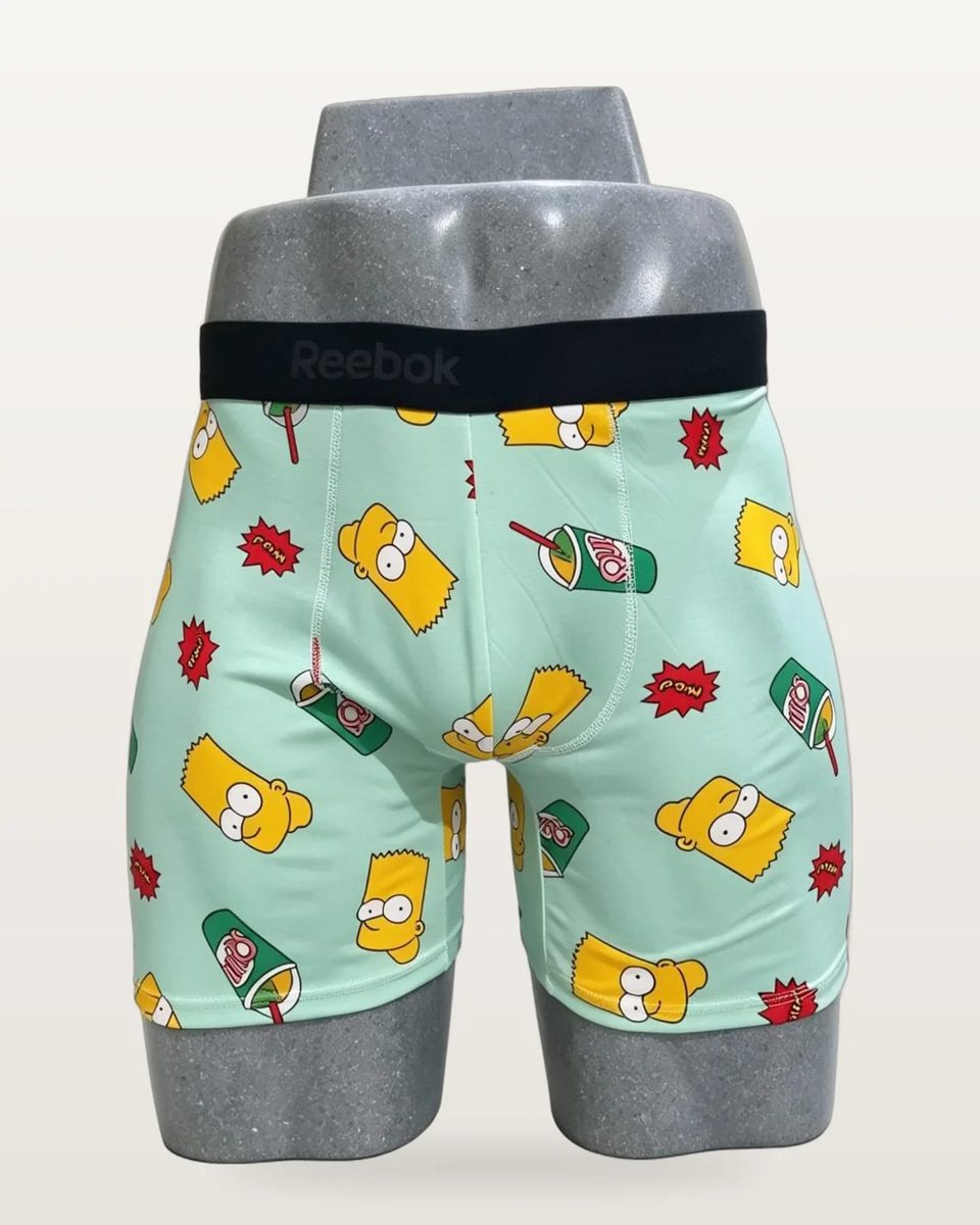 Boxer Brief Barately color Bart Fondo Menta, foto real