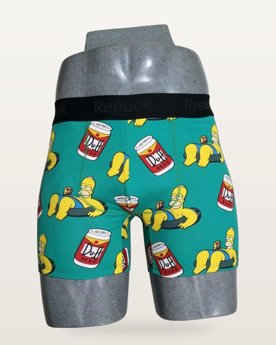 Boxer Brief Barately color Homero Y Duff Fondo Jade, foto real