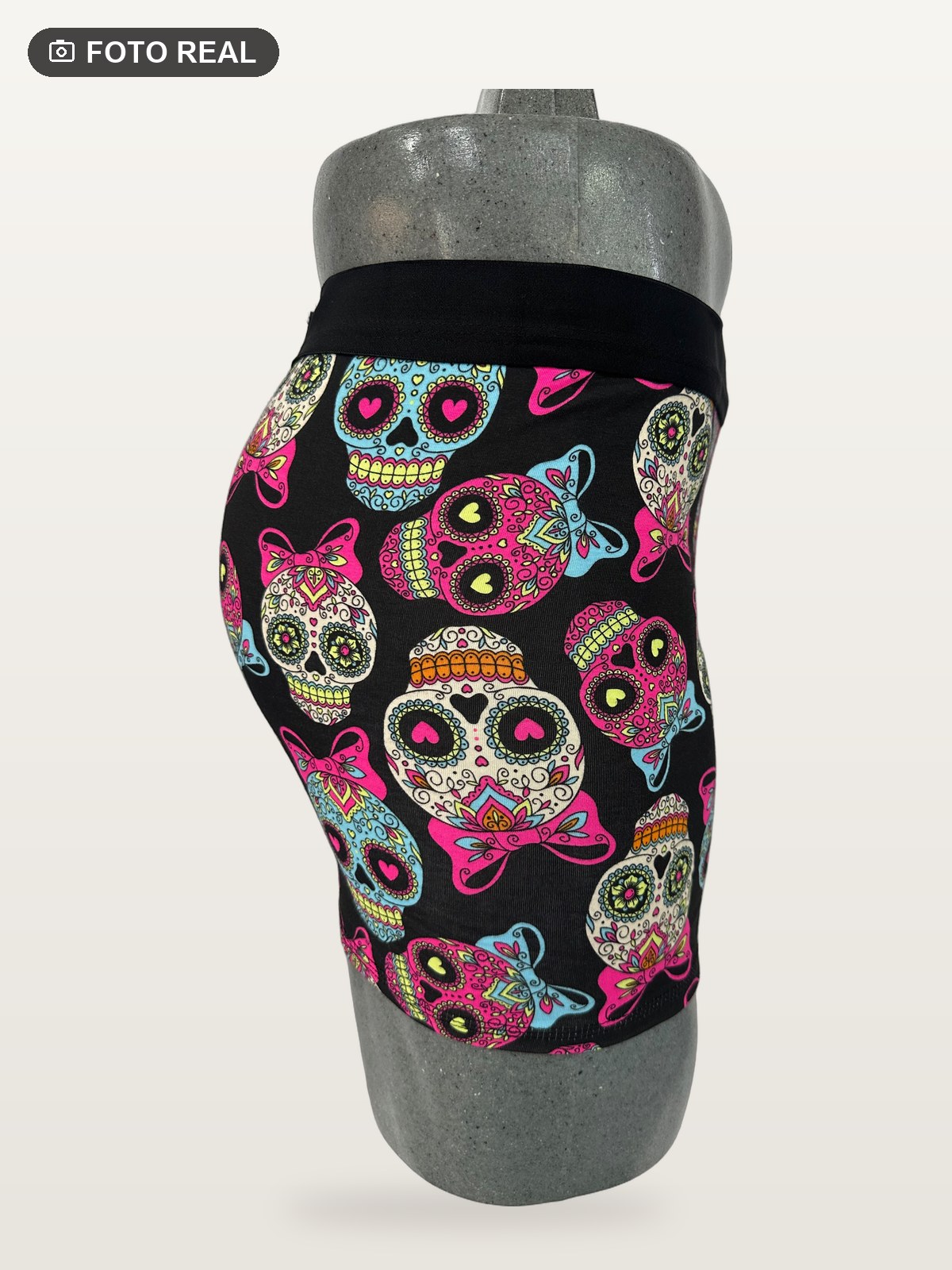 Boxer Brief Talla Grande Catrinas Fondo Negro vista 3
