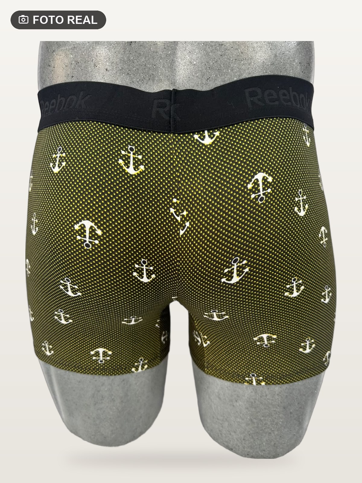 Boxer Brief Talla Grande Anclas Fondo Verde Olivo vista 2