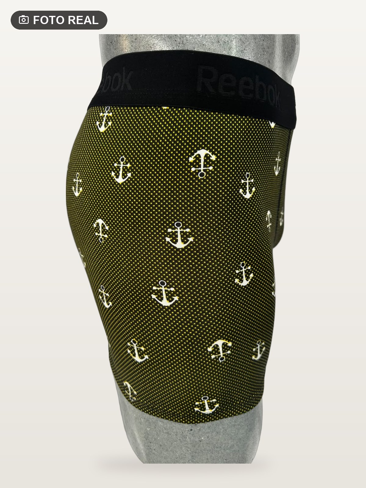 Boxer Brief Talla Grande Anclas Fondo Verde Olivo vista 3