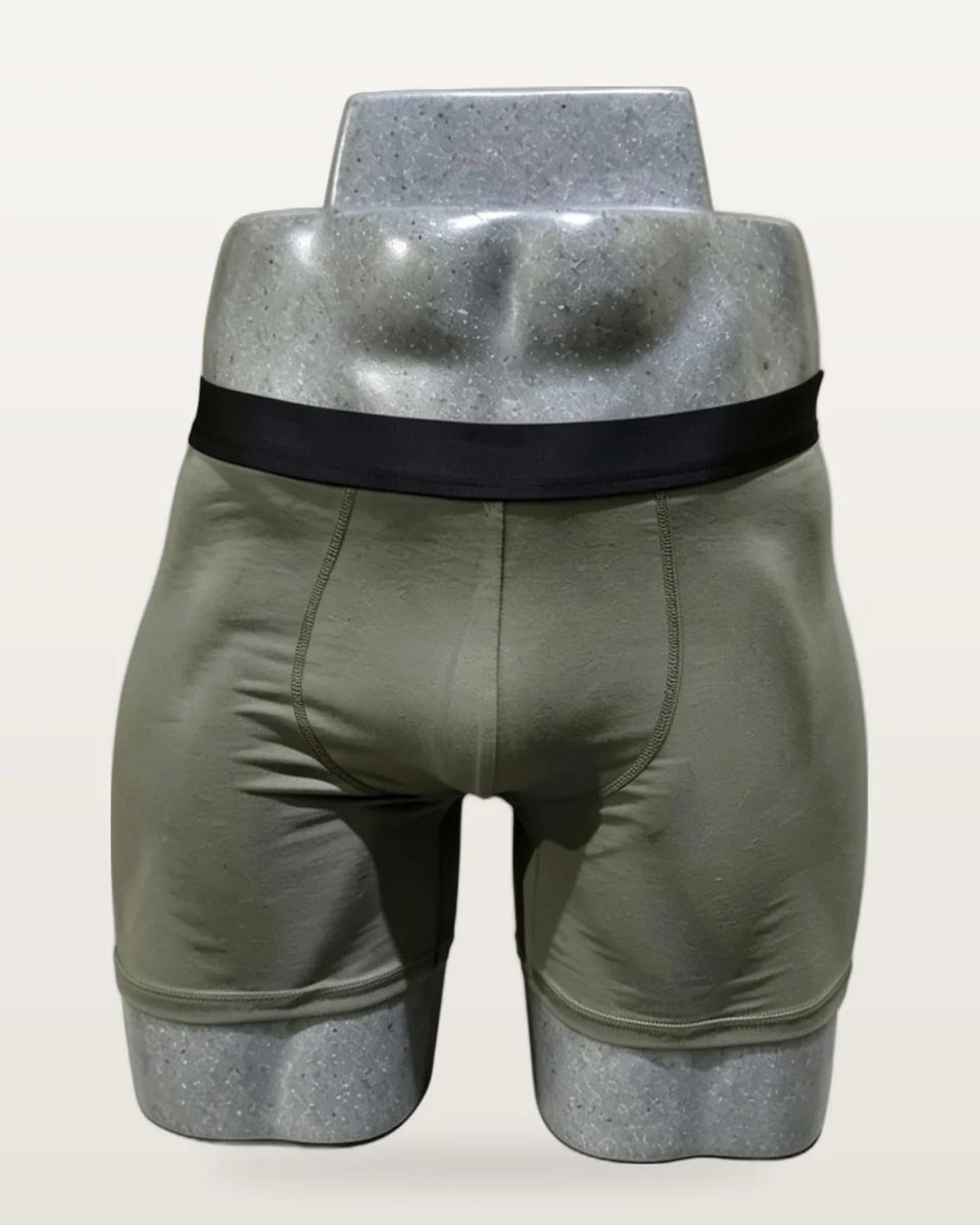 Boxer Brief Barately color Verde Olivo, foto real