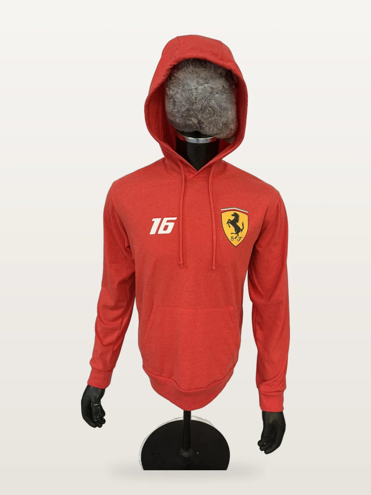 Sudadera Con Capucha De Autos color Rojo, foto real