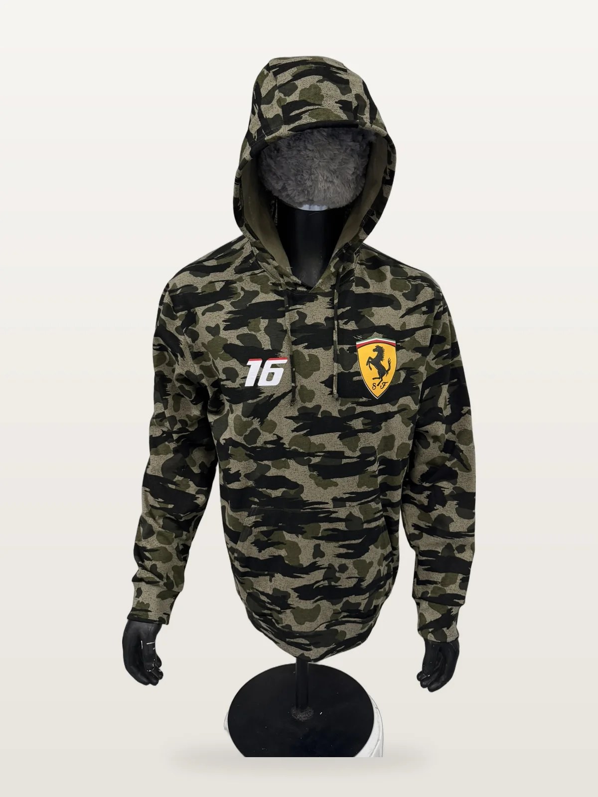 Sudadera Con Capucha De Autos color Camuflaje, foto real
