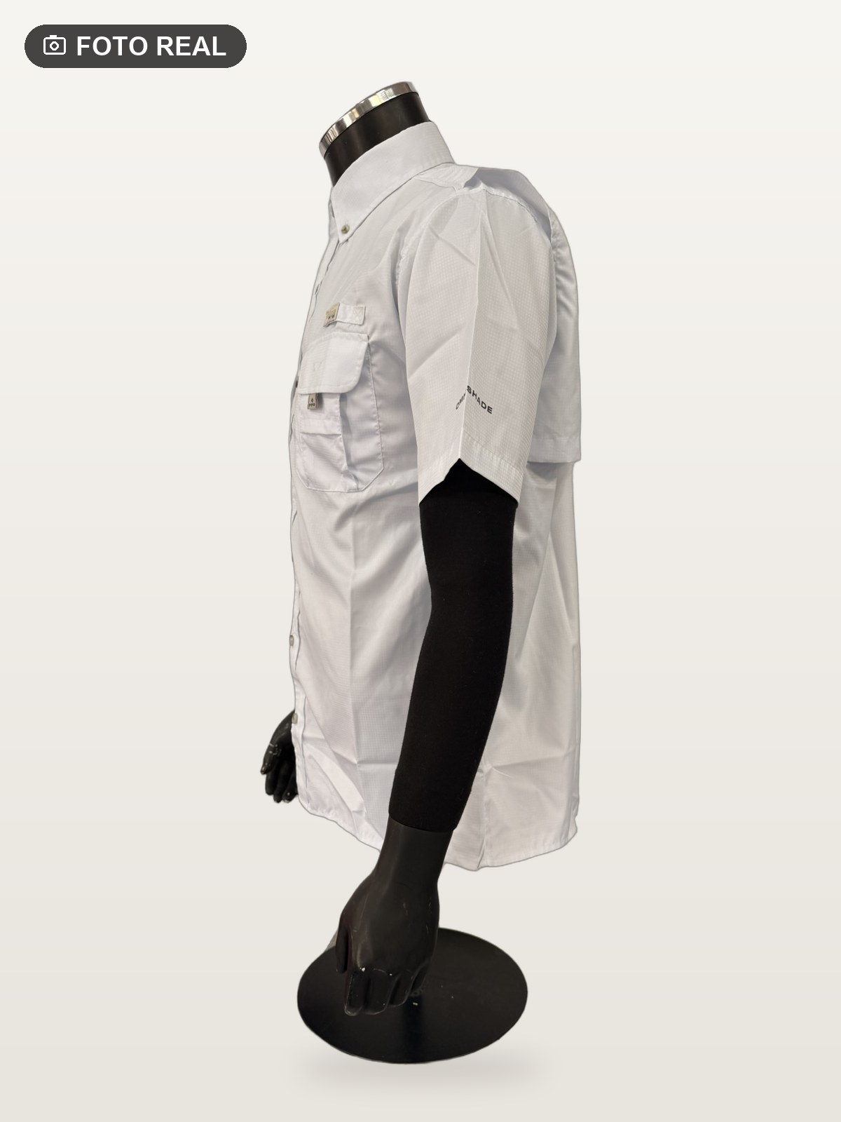 Camisa Táctica Manga Corta Blanco vista 2