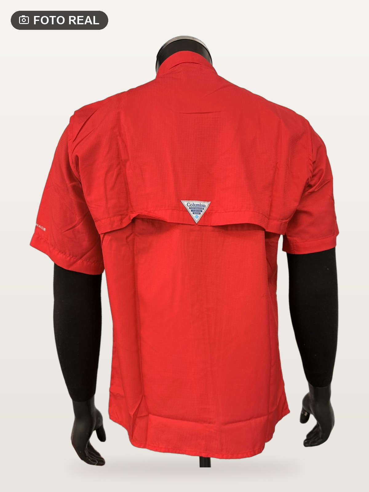 Camisa Táctica Manga Corta Rojo vista 4