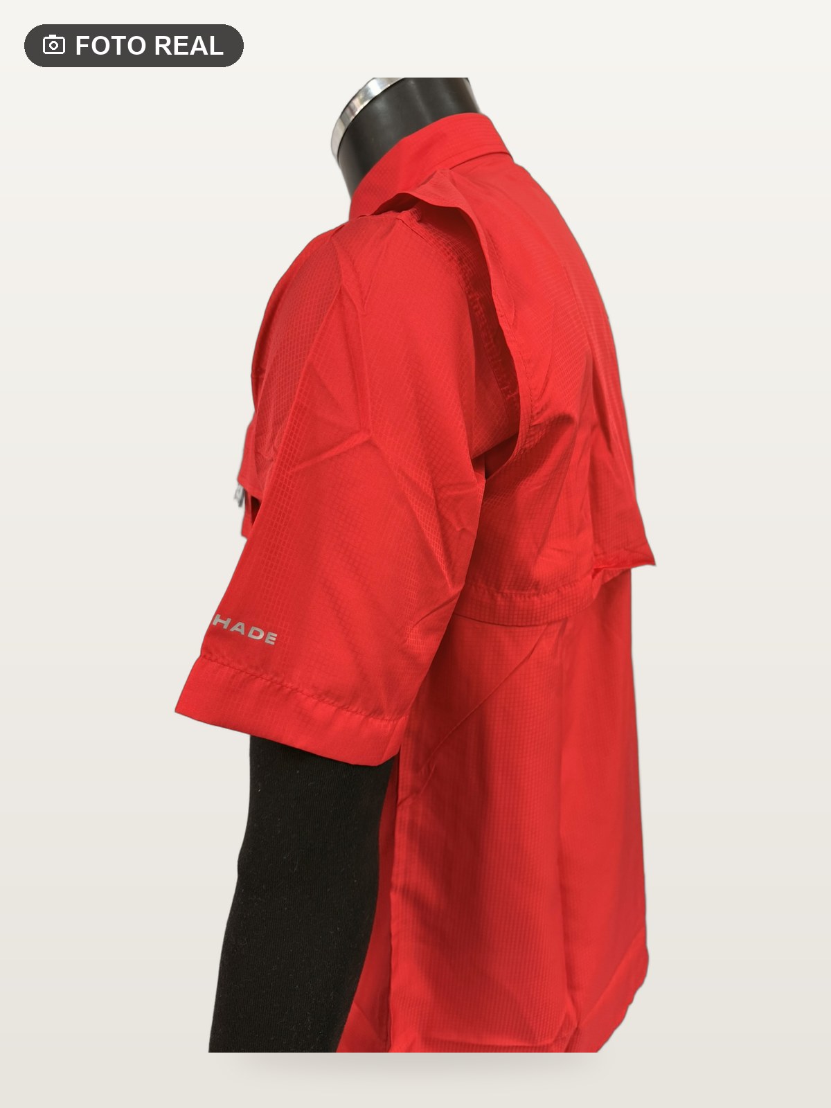 Camisa Táctica Manga Corta Rojo vista 3