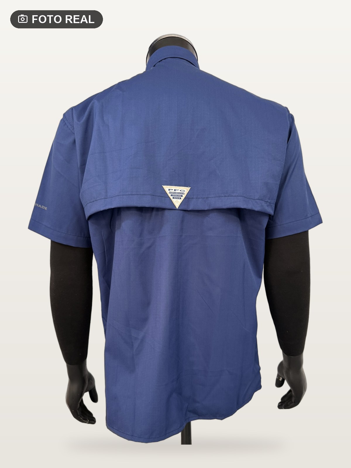 Camisa Táctica Manga Corta Azul Marino vista 3