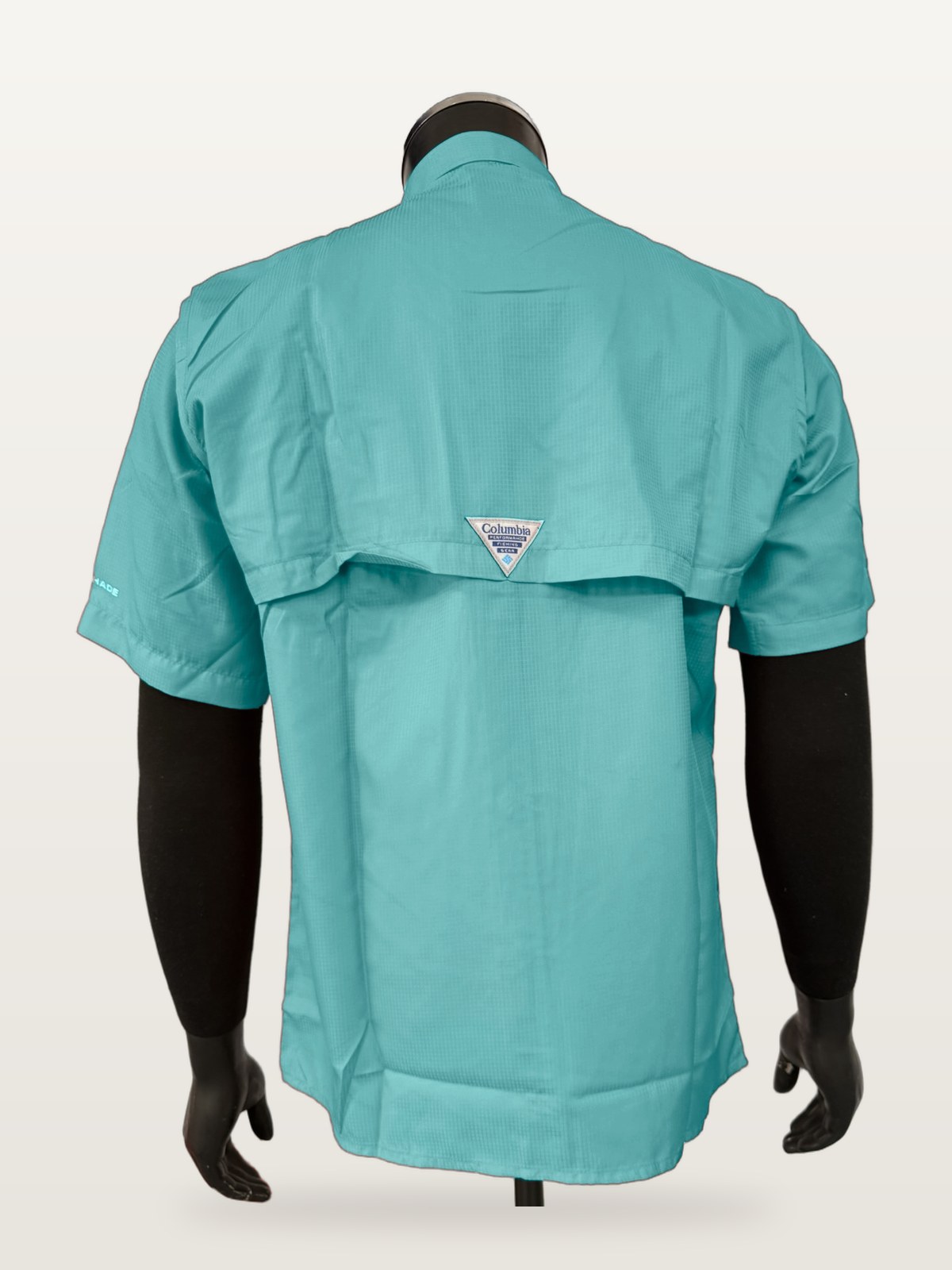 Camisa Táctica Manga Corta Celeste Aqua vista 4
