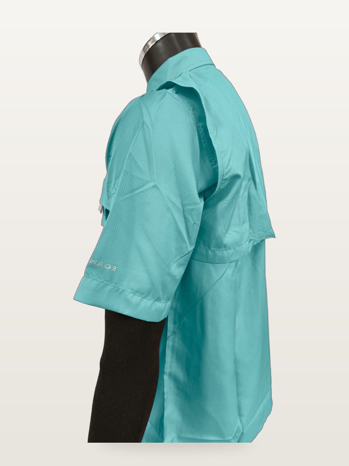 Camisa Táctica Manga Corta Celeste Aqua vista 3