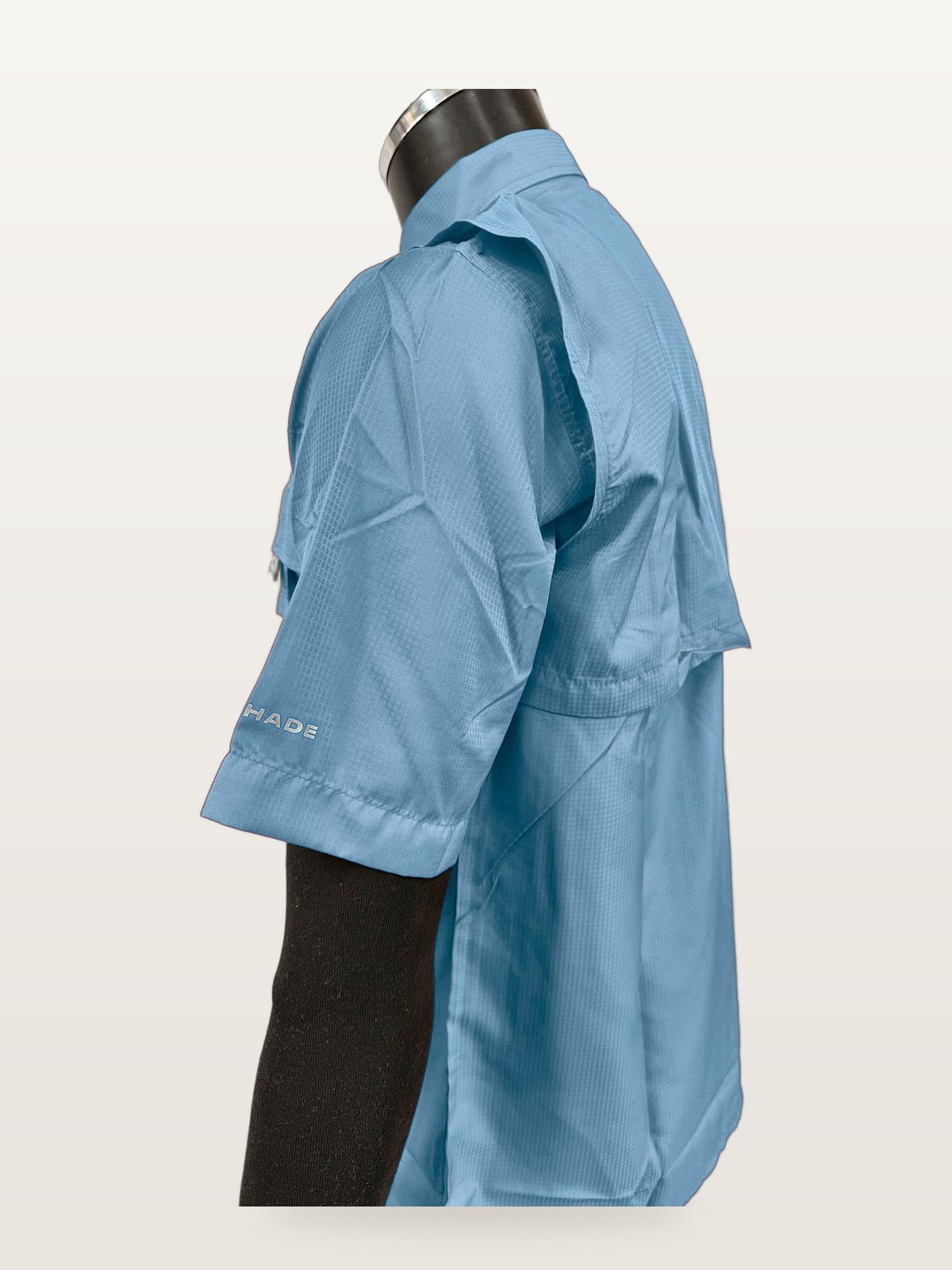 Camisa Táctica Manga Corta Talla Grande Celeste vista 3