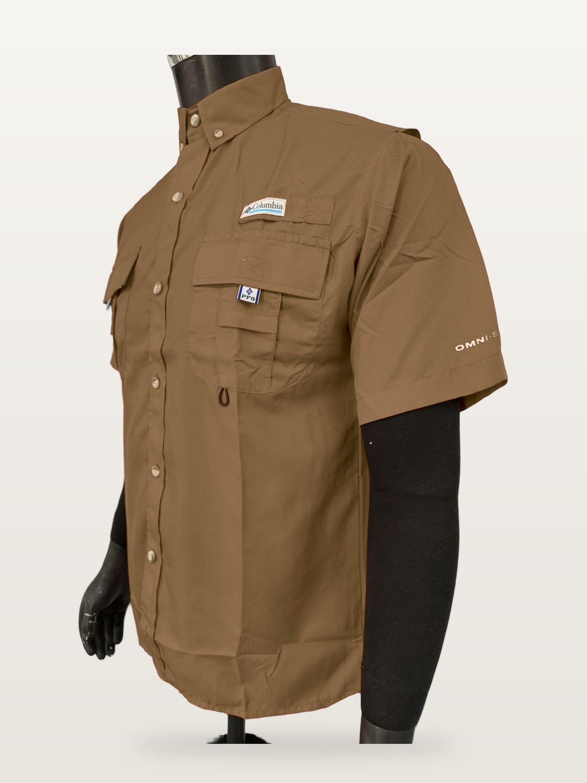 Camisa Táctica Manga Corta Khaki vista 2