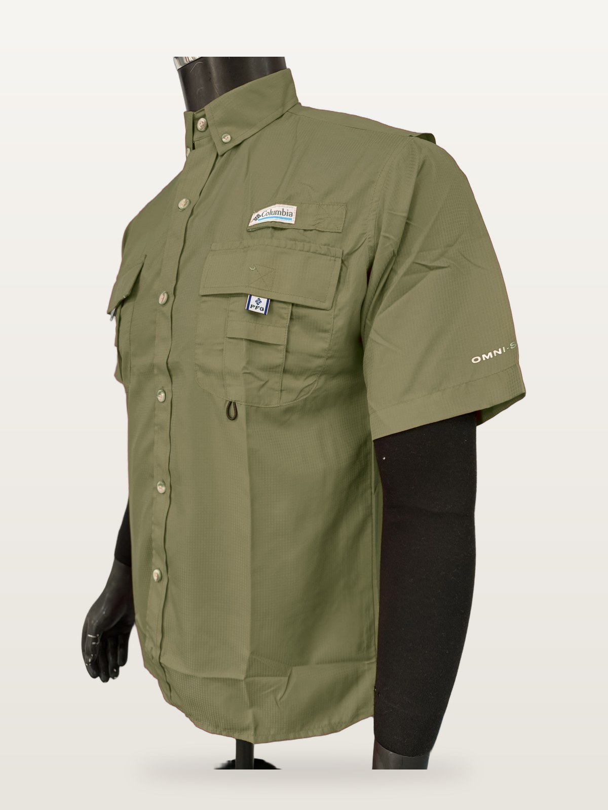 Camisa Táctica Manga Corta Verde Olivo vista 2